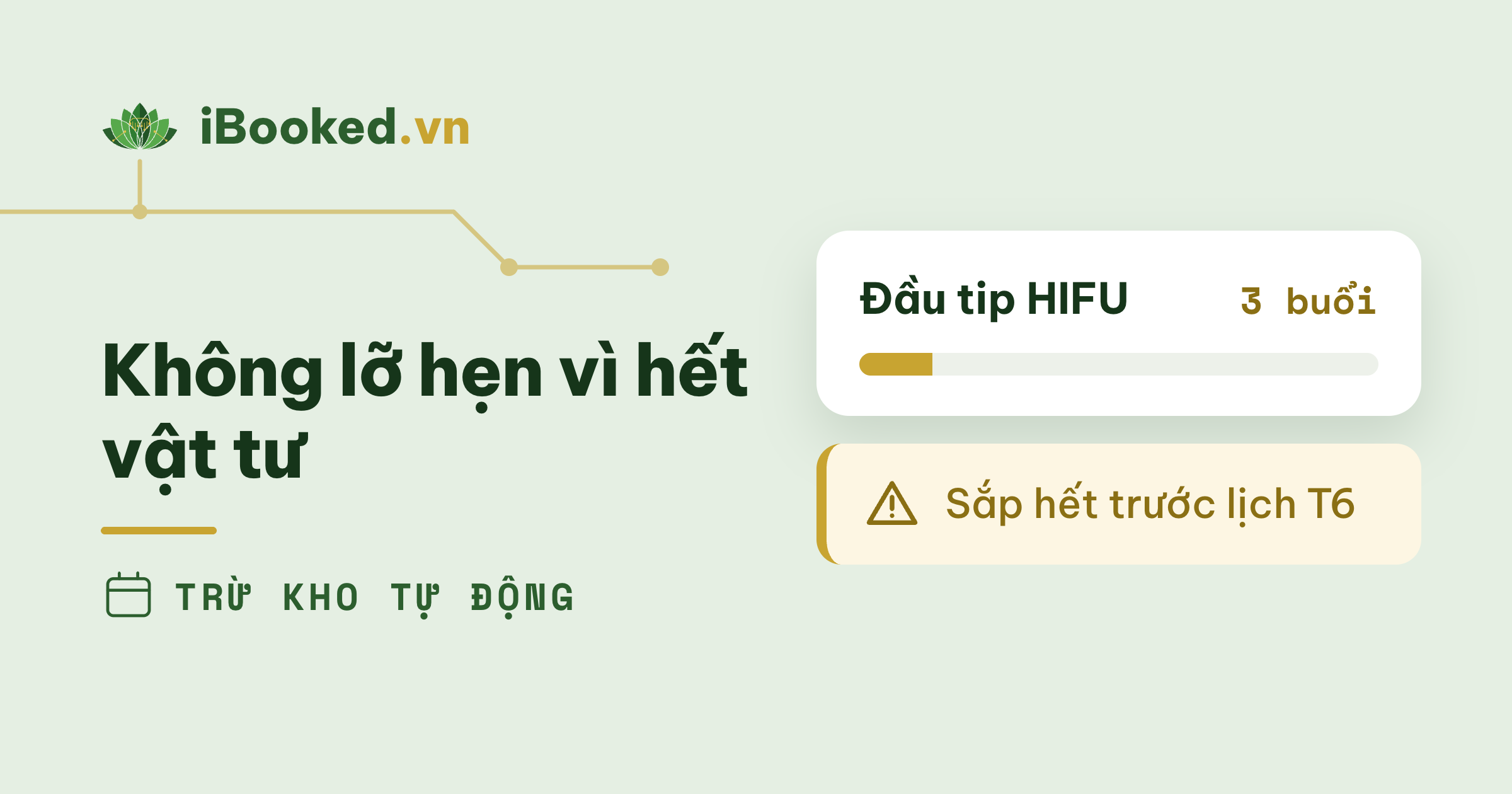Không bao giờ lỡ hẹn vì hết vật tư: quản lý kho theo định mức dịch vụ